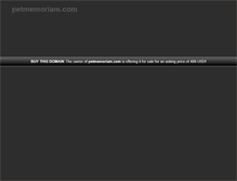 Tablet Screenshot of petmemoriam.com